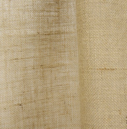 Fennco Styles Passe-Partout Burlap Lined Curtain Drape Panel 42 x 96 Inch