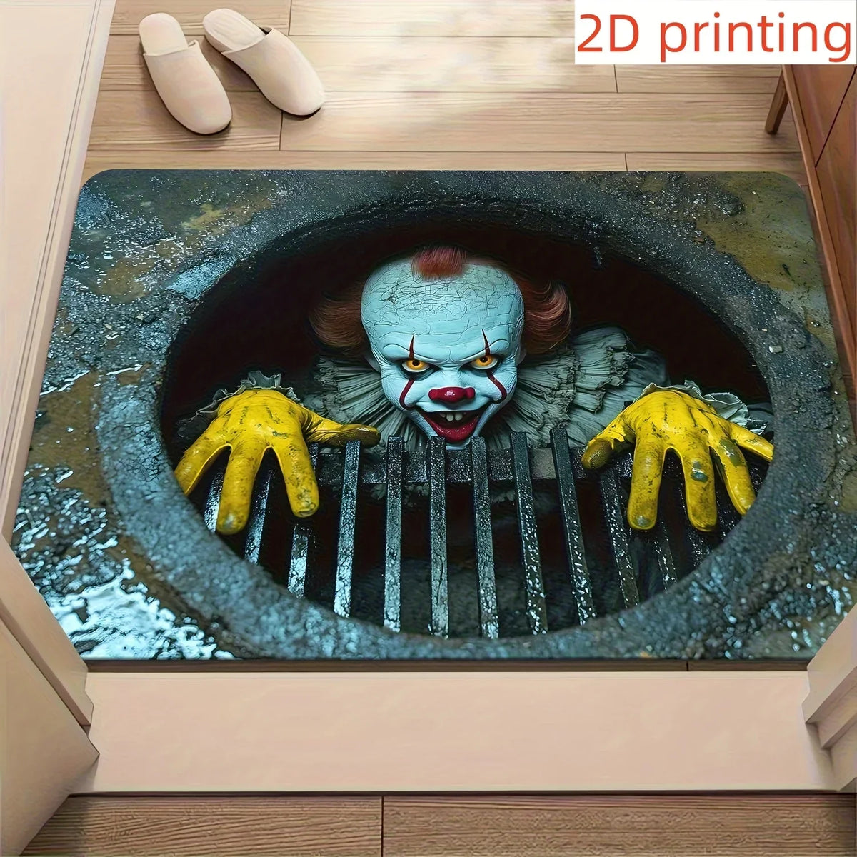 VIKAMA Halloween Clown doormat