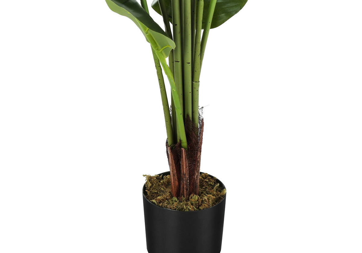 59" Tall, Artificial Plant, Strelitzia Tree, Indoor, Faux, Fake, Floor, Greenery, Potted, Real Touch