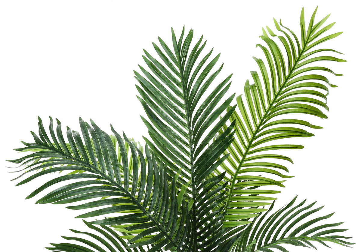 47" Tall, Artificial Plant, Palm Tree, Indoor, Faux, Fake, Floor, Potted, Real Touch- Green / Black