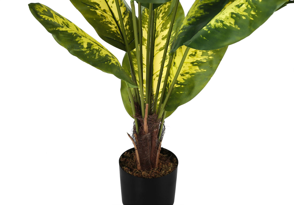 47" Tall, Artificial Plant, Evergreen Tree, Indoor, Faux, Fake, Potted, Real Touch - Green / Black
