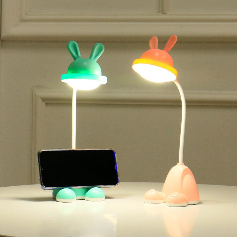 Rabbit LED Table Lamp Kids Desk Bunny Night Lights Studying Bedroom Decor