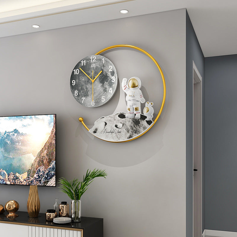 Clock Creative Wall Clock With Light Living Room Home – Ivy Lane Decor
