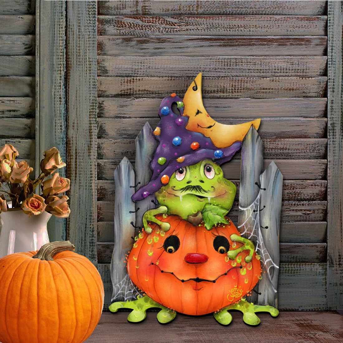 Jeepers Creepers Halloween Door Decor by Jamie Mills