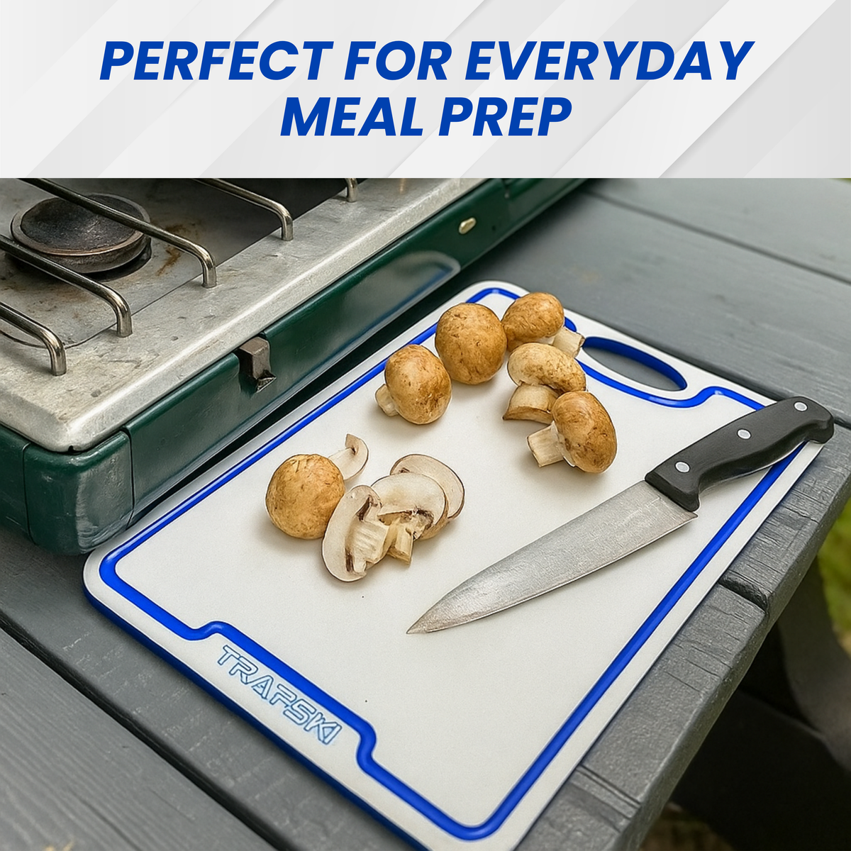TRAPSKI Premium 1/2 Inch Thick HDPE Cutting Boards | Food-Grade Kitchen Prep Surface