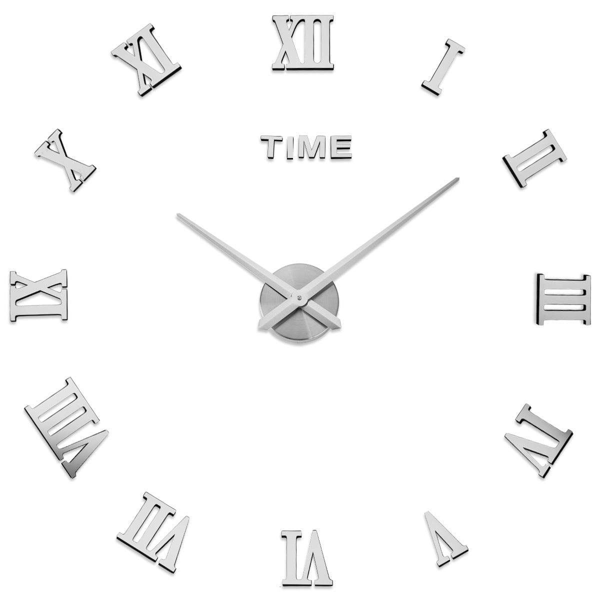 Large Wall Clock Creative Living Room Clock Modern Minimalist Wall Sticker Clock