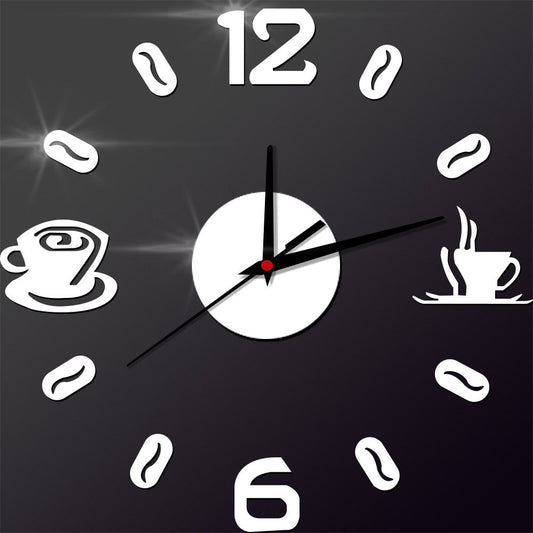 Creative Wall Sticker Clock Mute Living Room Decoration Clock Clock