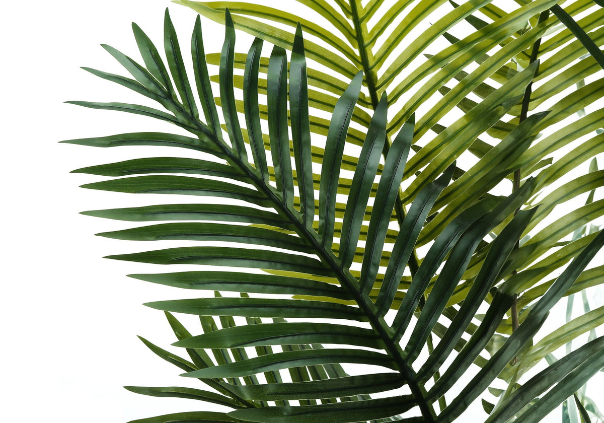 57" Tall, Artificial Plant, Palm Tree, Indoor, Faux, Floor, Potted, Real Touch- Green / Black