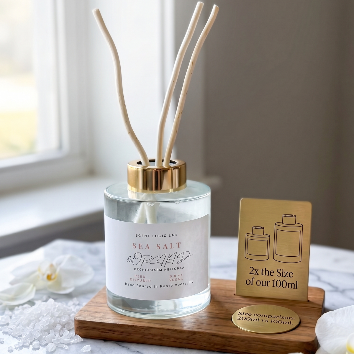 Sea Salt & Orchid Reed Diffuser | 100ml & 200ml