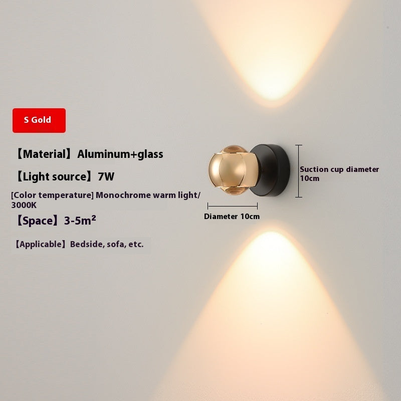 Modern Minimalist Creative Rotatable Bedside Wall Lamp