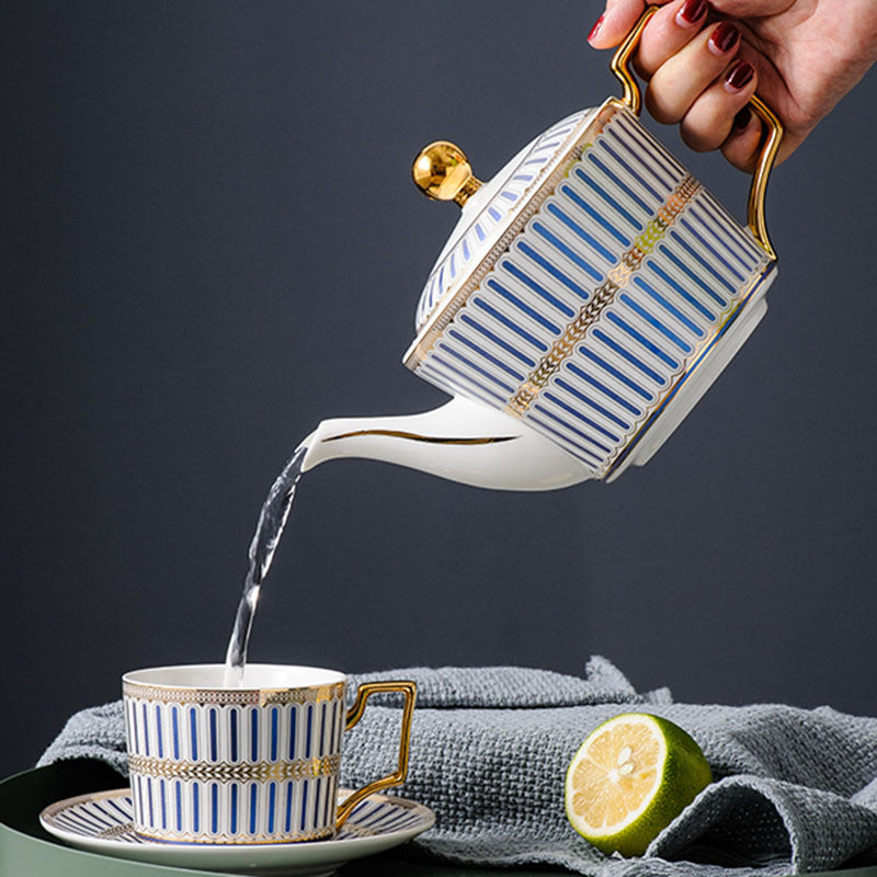 Luxury Household Heat Resistant Fashionable Ceramic Kettle