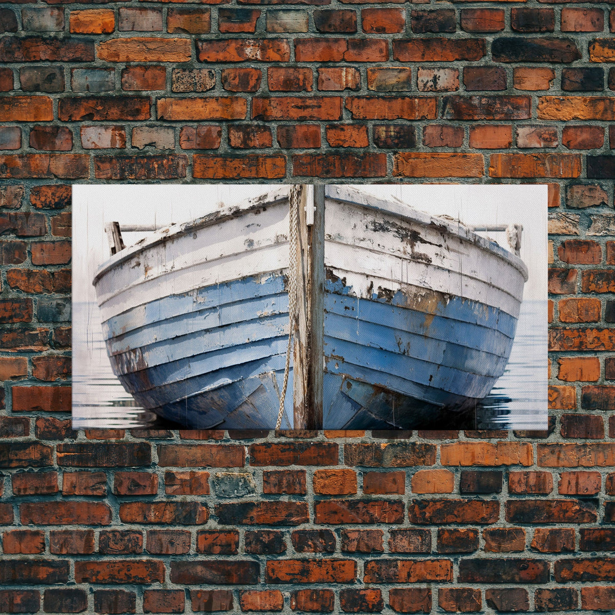 Old Wooden Ship Nautical Decor, Lakehouse Decor, Coastal Decor, Framed Canvas Print