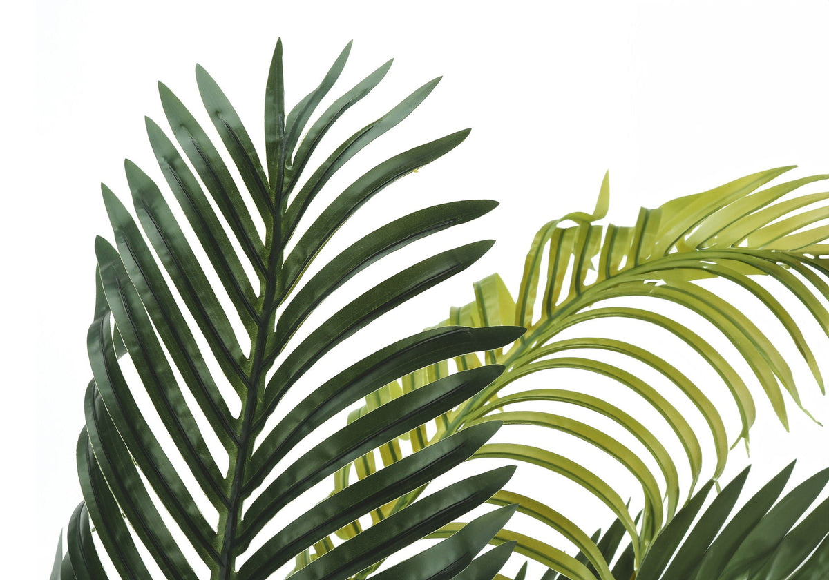 47" Tall, Artificial Plant, Palm Tree, Indoor, Faux, Fake, Floor, Potted, Real Touch- Green / Black