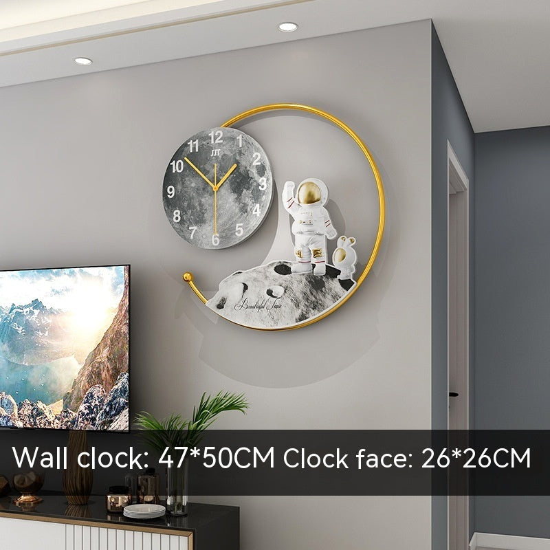 Clock Creative Wall Clock With Light Living Room Home – Ivy Lane Decor