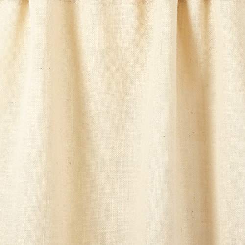 Fennco Styles Passe-Partout Burlap Lined Curtain Drape Panel 42 x 96 Inch