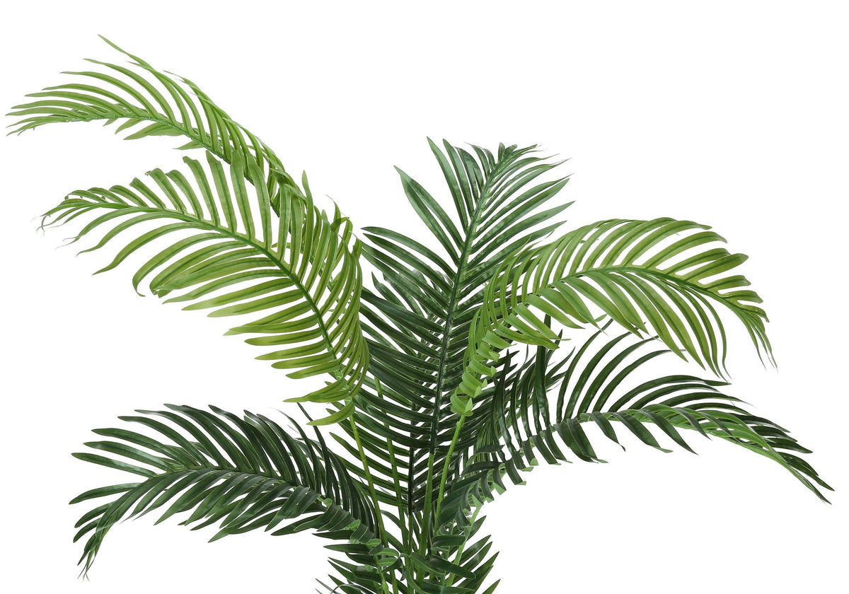 57" Tall, Artificial Plant, Palm Tree, Indoor, Faux, Floor, Potted, Real Touch- Green / Black