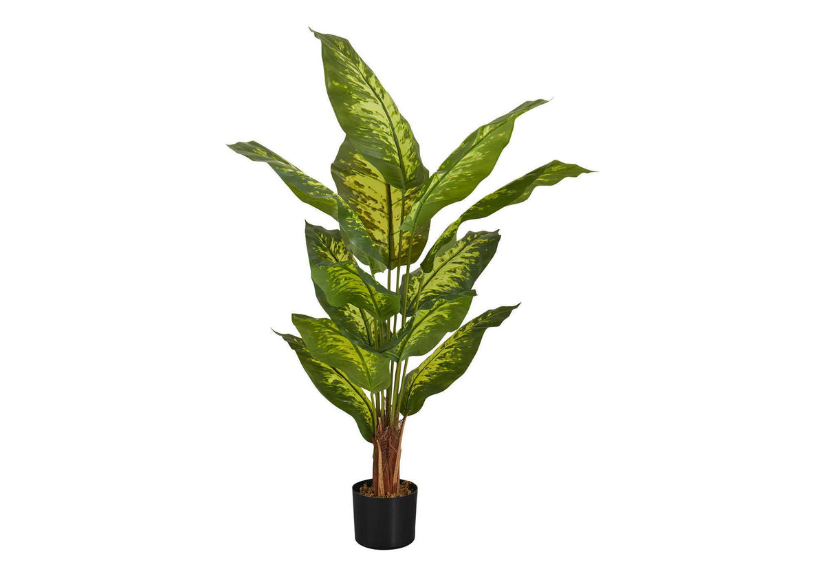 47" Tall, Artificial Plant, Evergreen Tree, Indoor, Faux, Fake, Potted, Real Touch - Green / Black