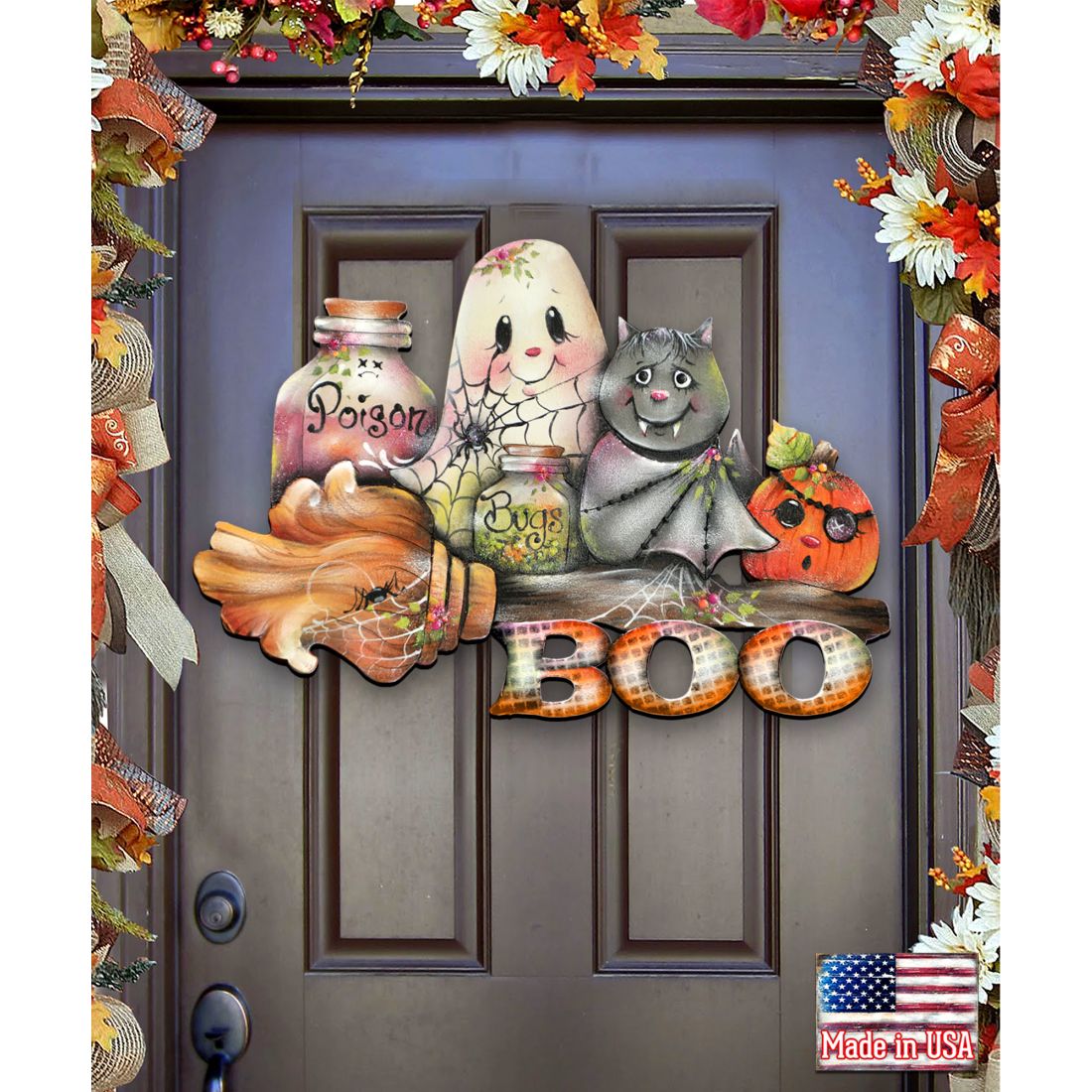 Brunhilda's Broom! Halloween Door Decor by Jamie Mills