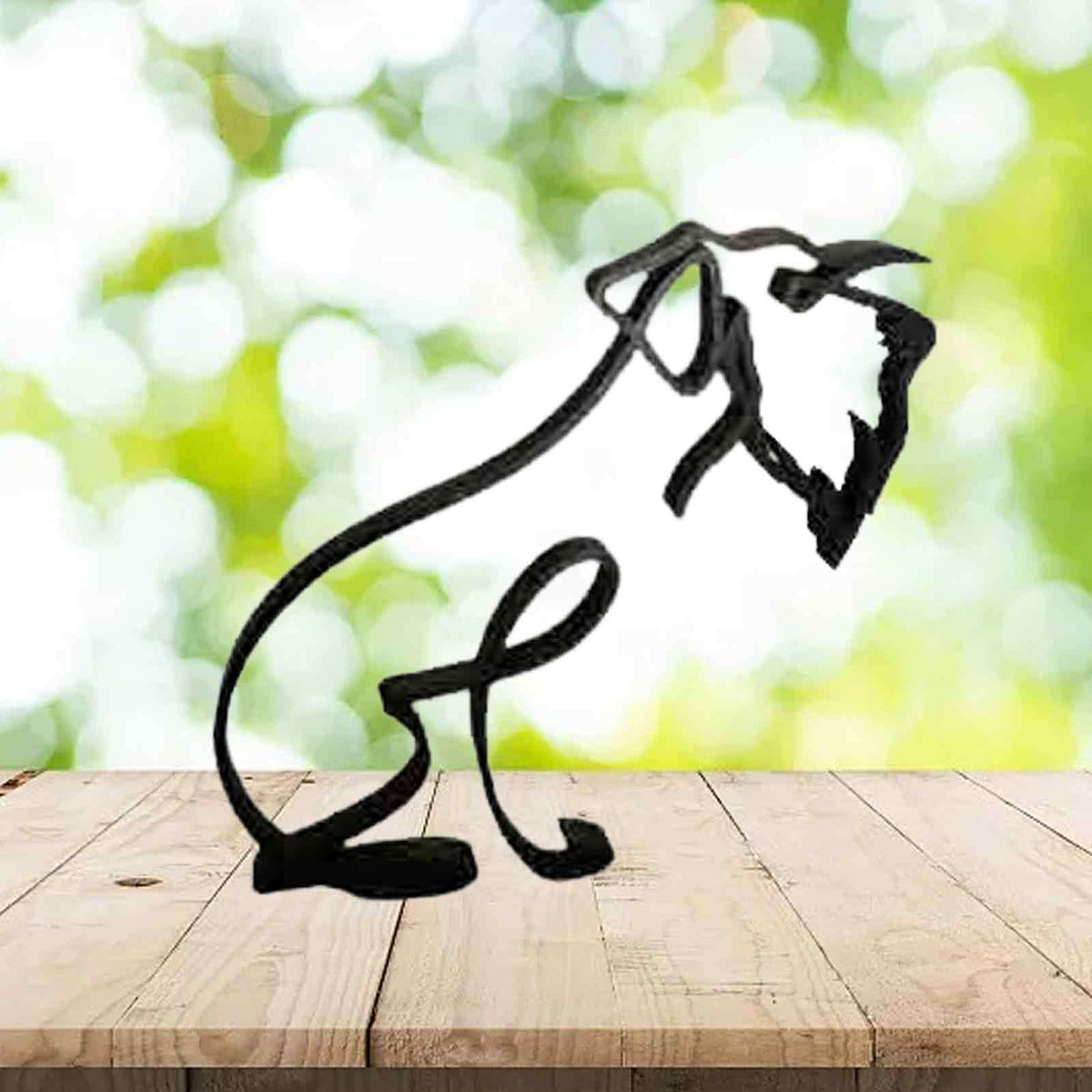 Dog Personality Animal Metal Sculpture Ornament