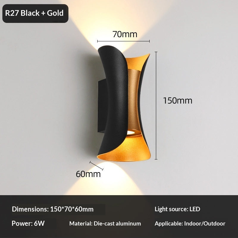 Outdoor  Wall Lamp Stair Aisle Waterproof Creative