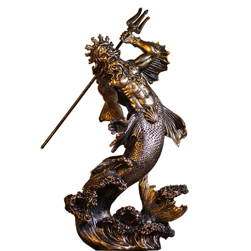 Vintage Greek Mythology Warrior Crafts  Sculpture