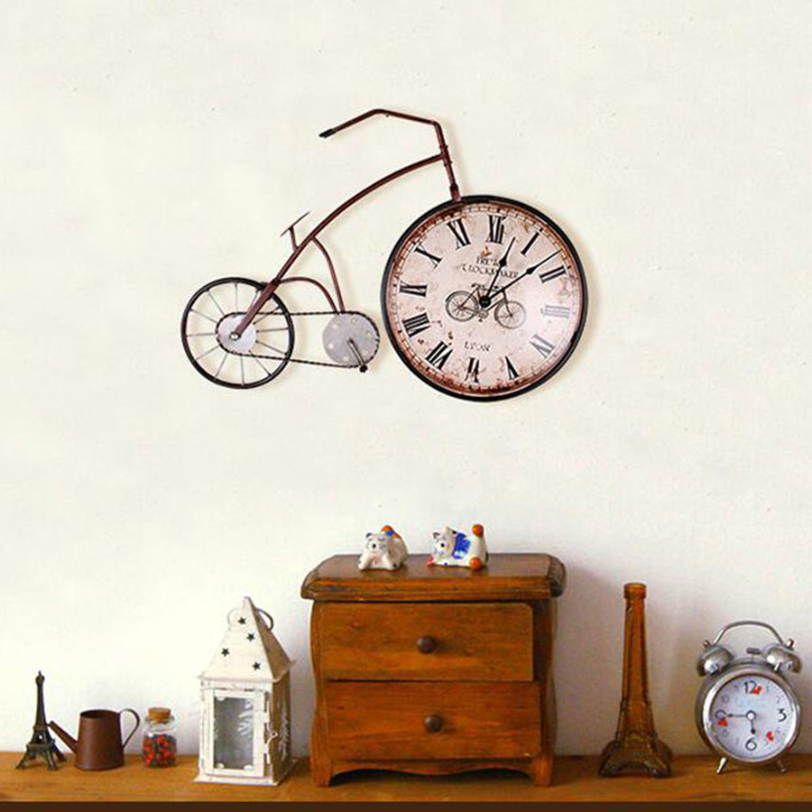 Creative bicycle wall clock