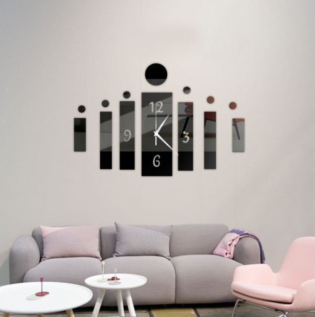 Creative DIY Clock Wall Stickers