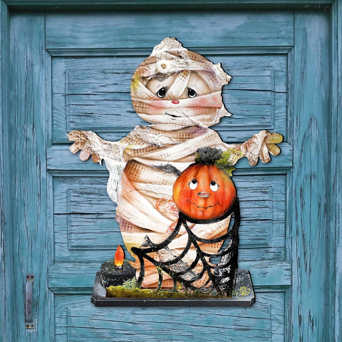 Some Mummy Loves You Halloween Door Decor by Jamie Mills-Price