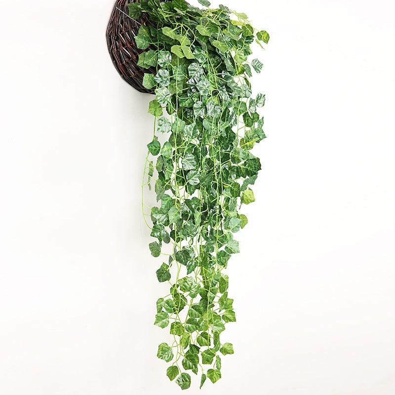 90cm Artificial Green Hanging Ivy Leaves Radish Seaweed Grape Fake Flowers