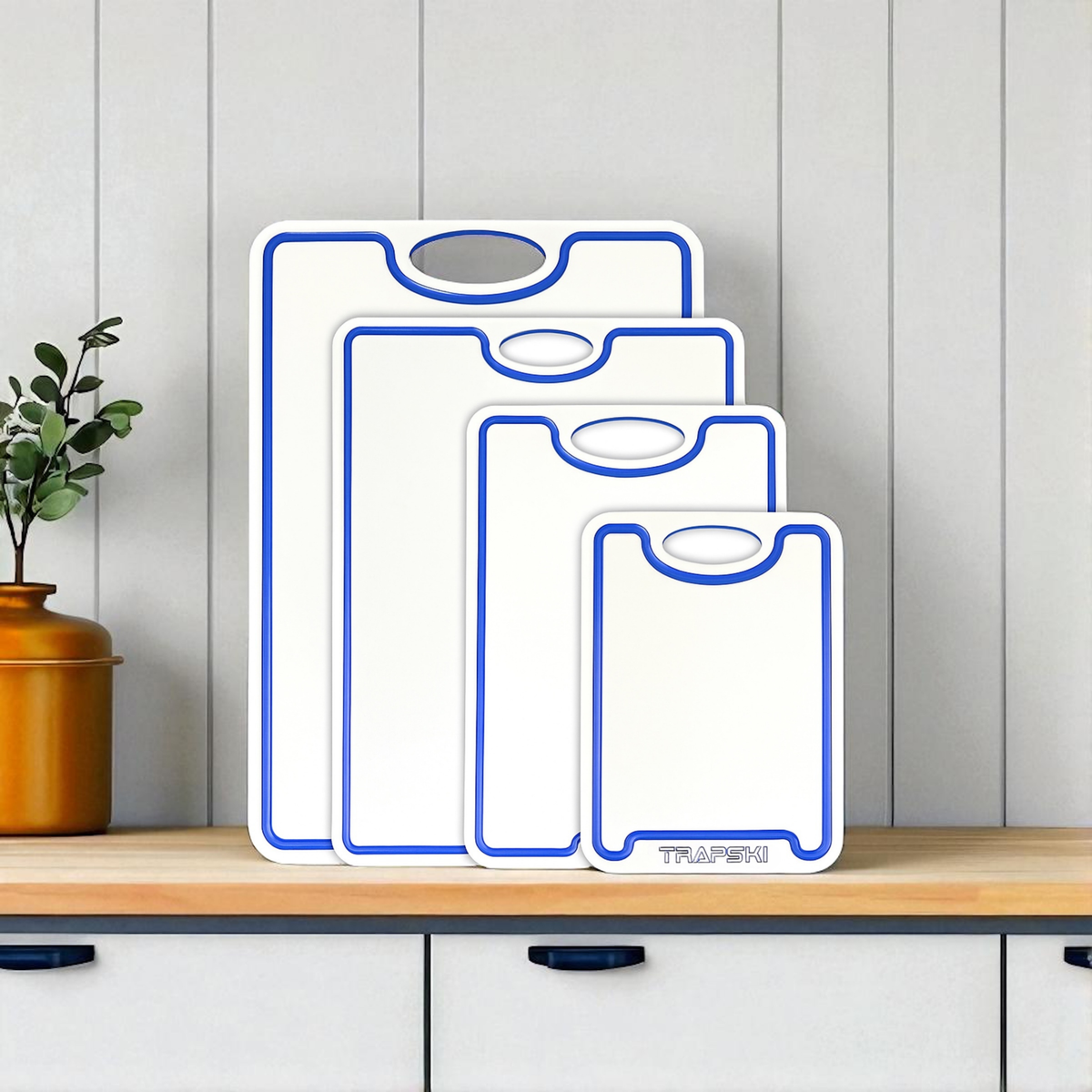 TRAPSKI Premium 1/2 Inch Thick HDPE Cutting Boards | Food-Grade Kitchen Prep Surface