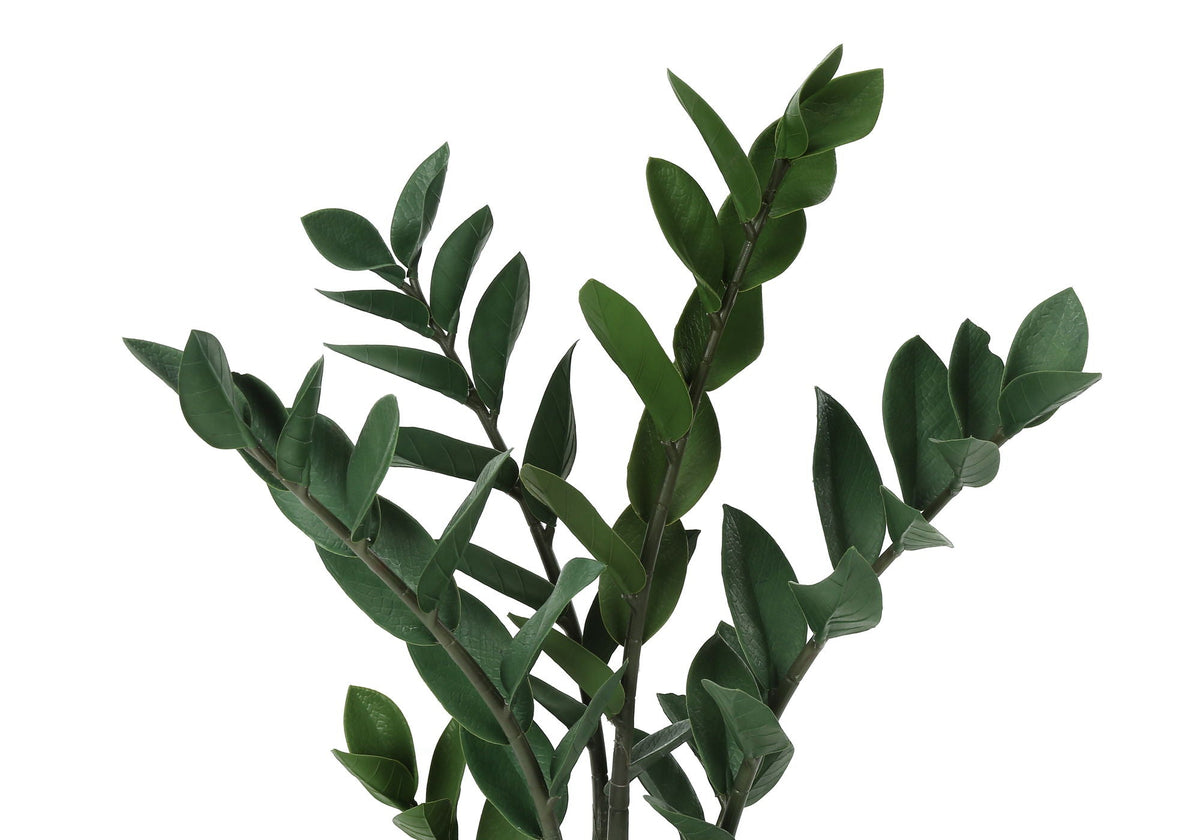 29" Tall, Artificial Plant, Zz Tree, Indoor, Faux, Fake, Floor, Potted, Real Touch- Green / Black