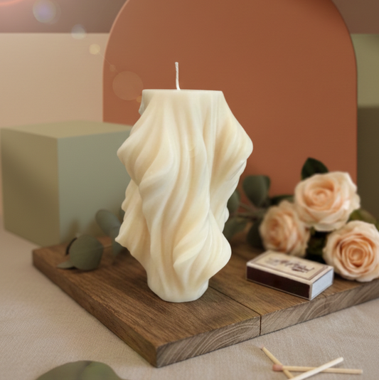 Modern Twist Candle | Abstract Candle | Minimalist Candle