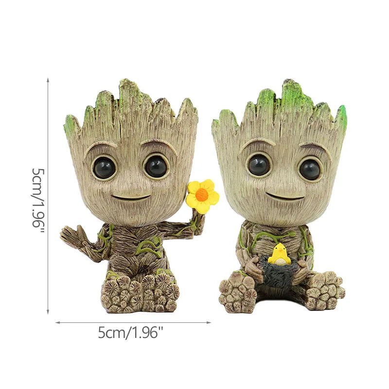 Home Decoration Crafts Miniature Model Office Desktop Display Cartoon Groot Figurines