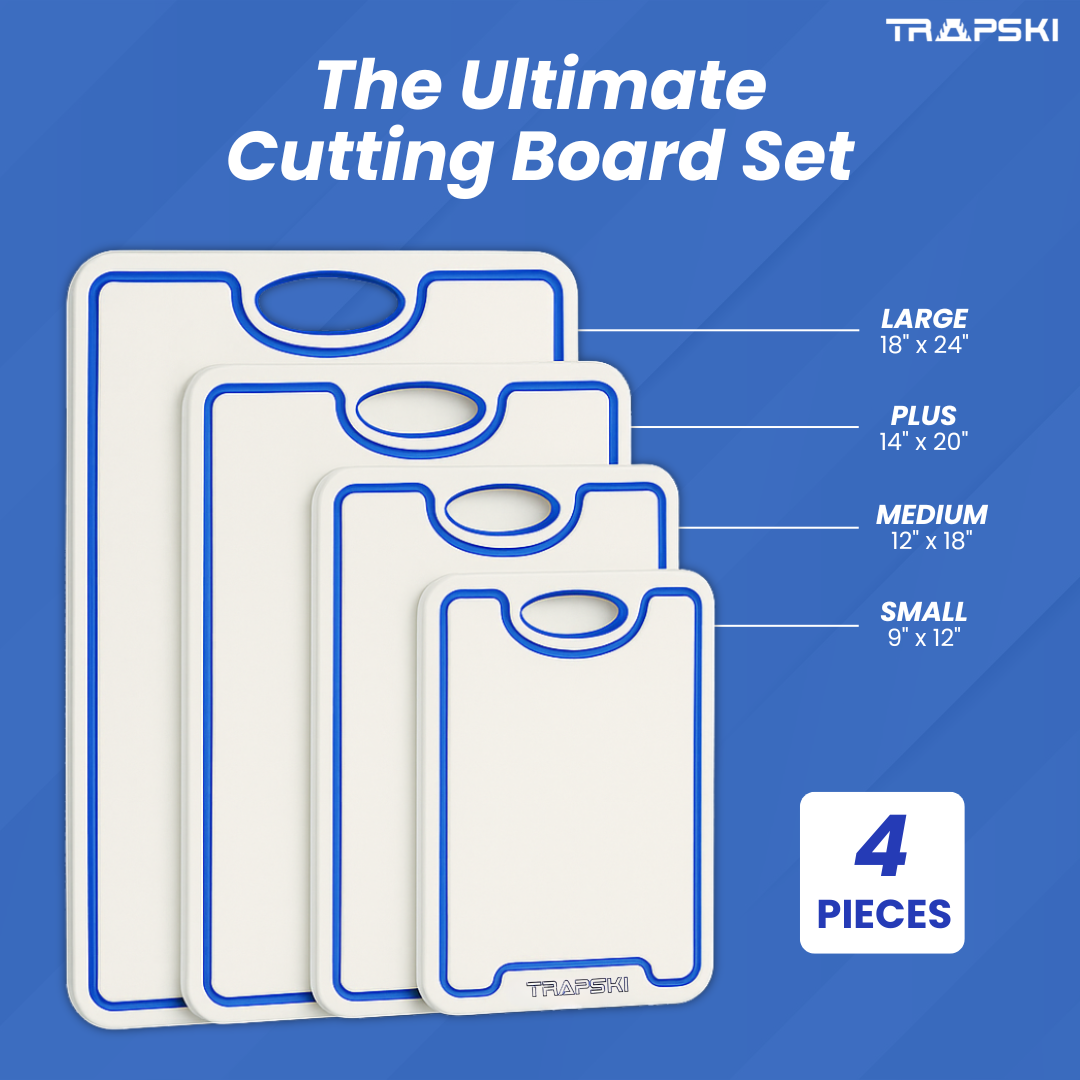 TRAPSKI Premium 1/2 Inch Thick HDPE Cutting Boards | Food-Grade Kitchen Prep Surface