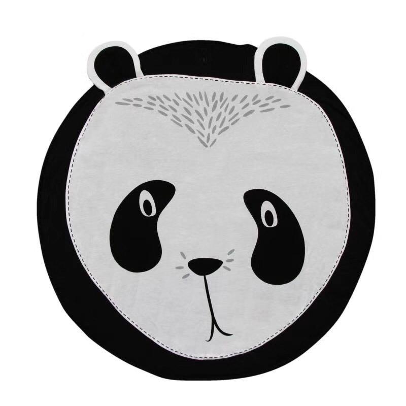 Play Mat Cartoon Animal Baby Mats Newborn Infant Crawling Cotton Round Floor Carpet Rug