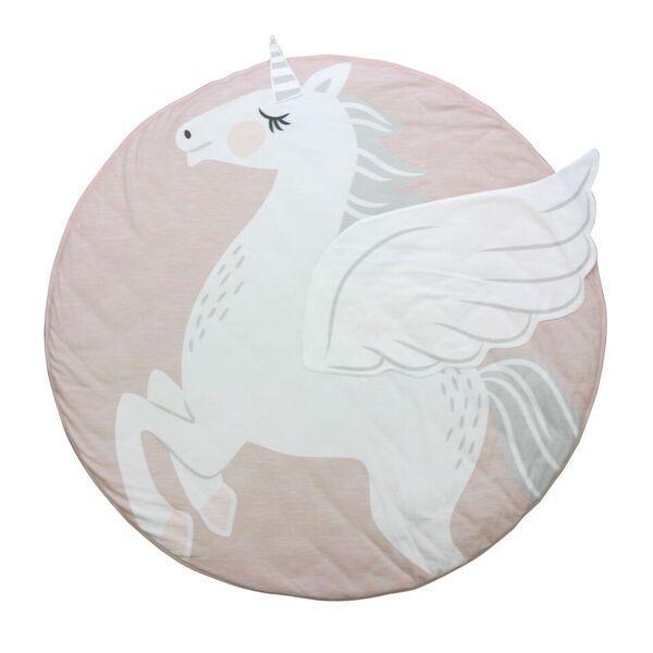 Play Mat Cartoon Animal Baby Mats Newborn Infant Crawling Cotton Round Floor Carpet Rug