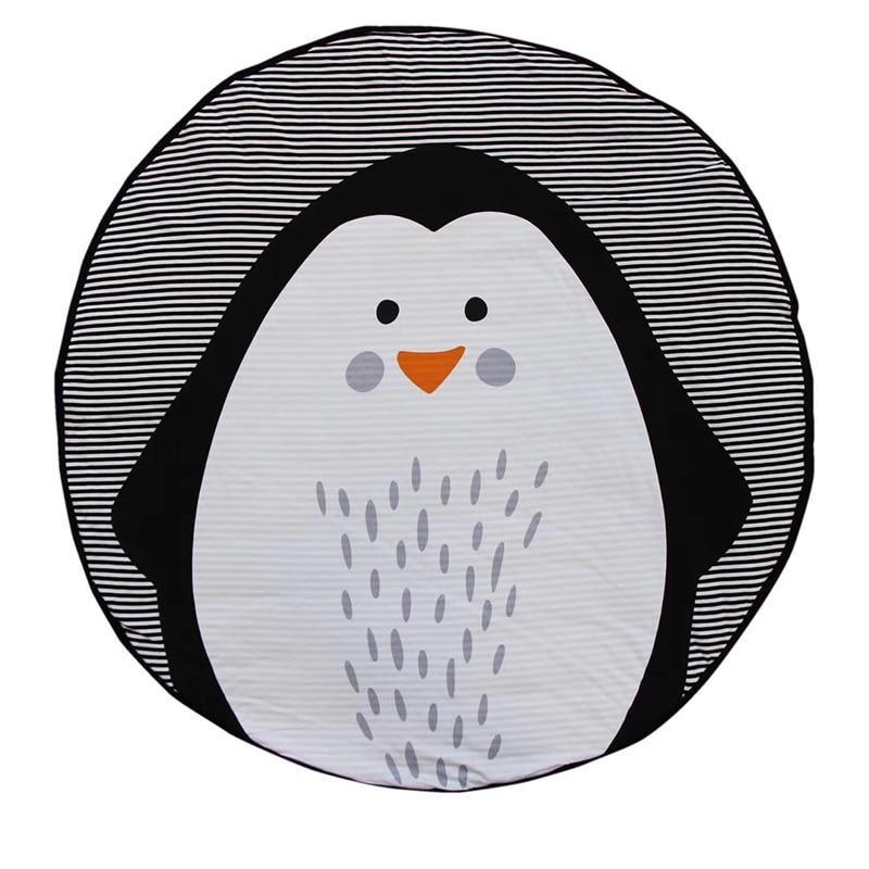 Play Mat Cartoon Animal Baby Mats Newborn Infant Crawling Cotton Round Floor Carpet Rug