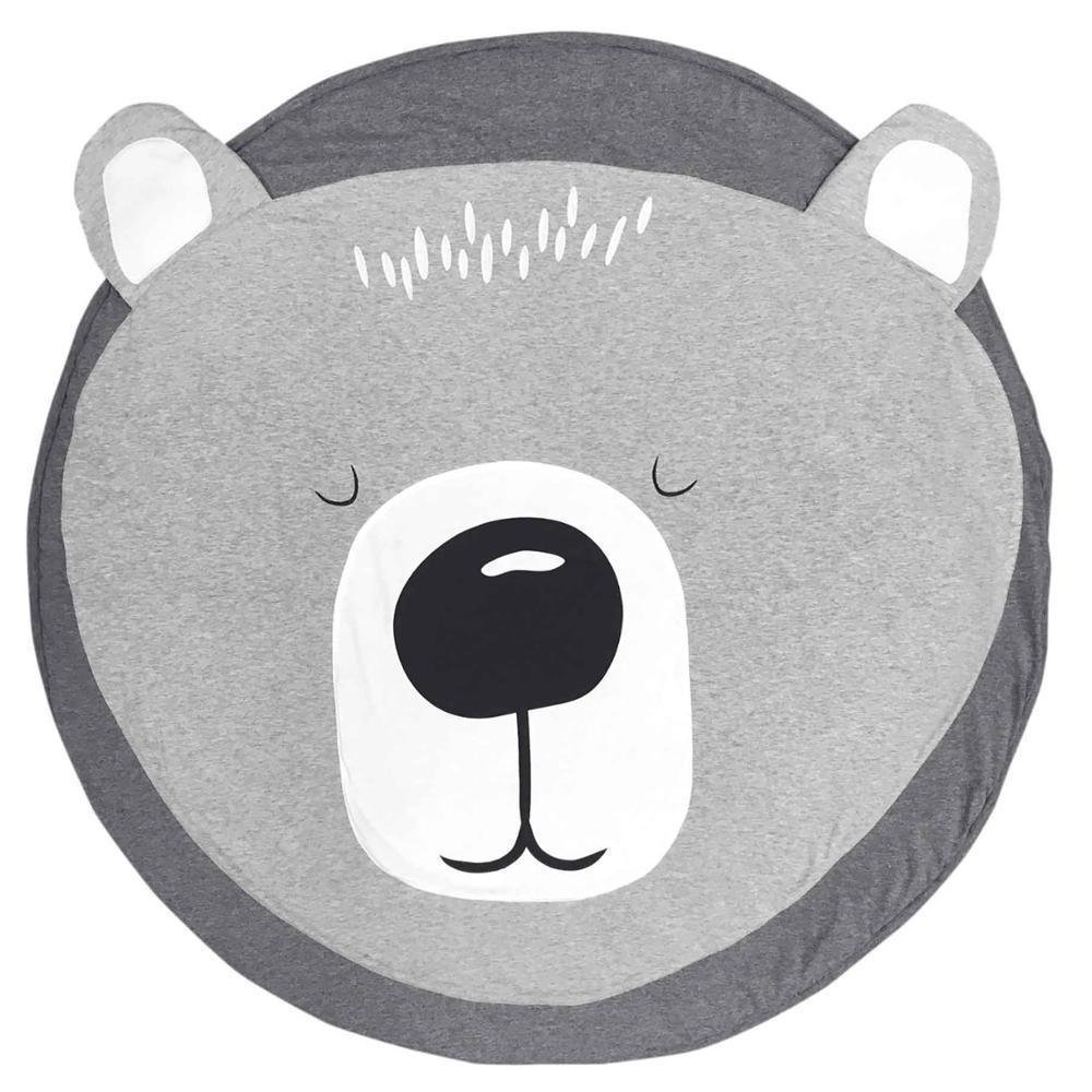Play Mat Cartoon Animal Baby Mats Newborn Infant Crawling Cotton Round Floor Carpet Rug