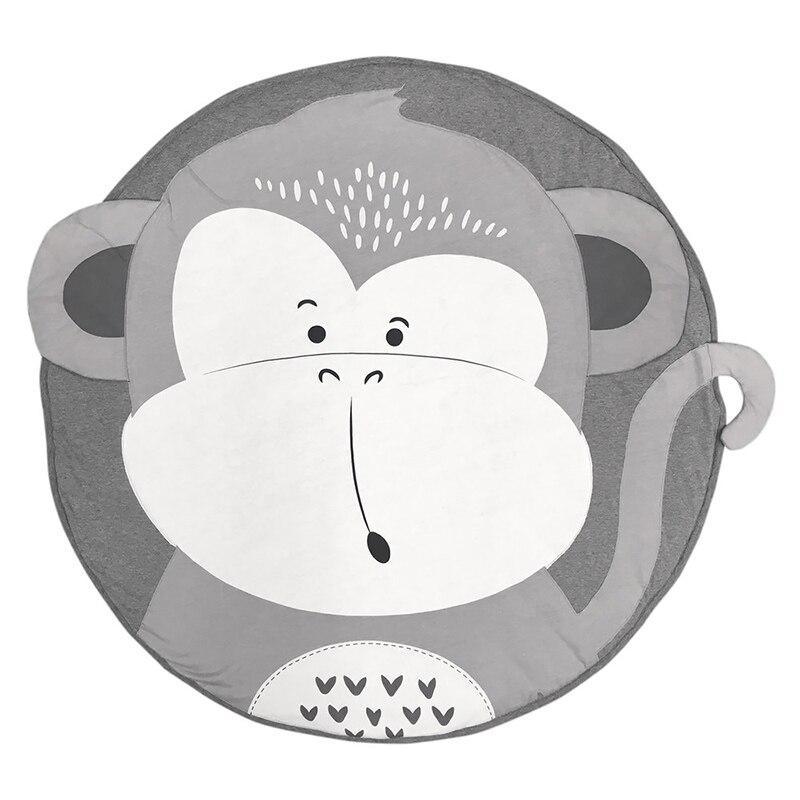 Play Mat Cartoon Animal Baby Mats Newborn Infant Crawling Cotton Round Floor Carpet Rug