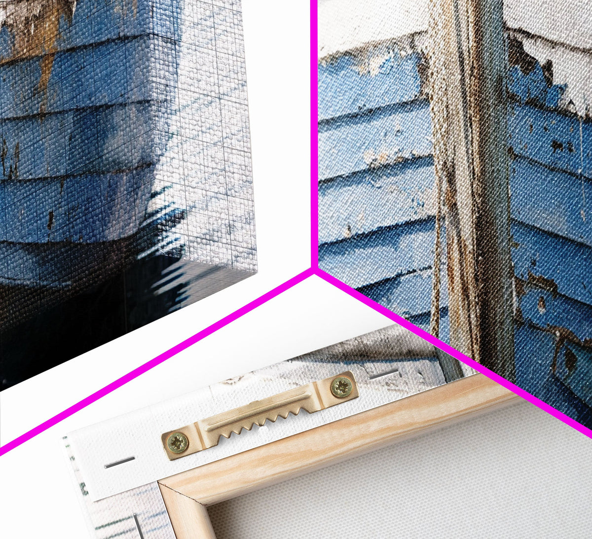 Old Wooden Ship Nautical Decor, Lakehouse Decor, Coastal Decor, Framed Canvas Print