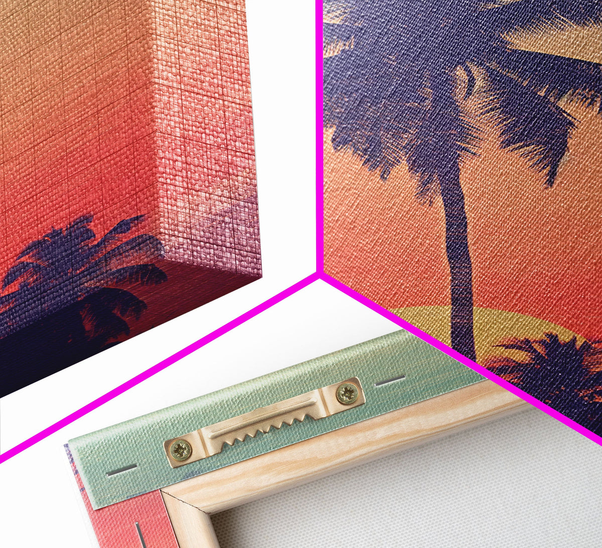 Palm Tree Wall Art, Tropical Wall Art, Minimalist Wall Art, Canvas Print, Wall Hanging