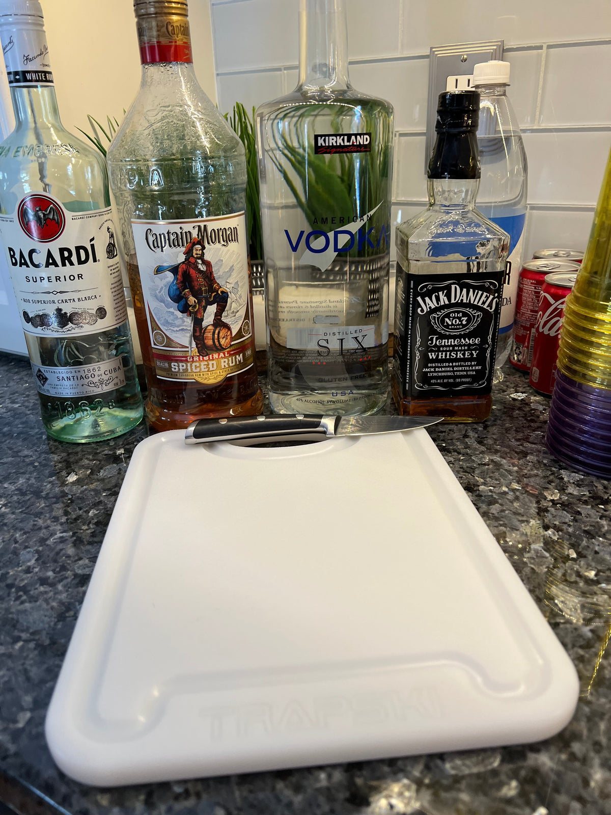 TRAPSKI Premium 1/2 Inch Thick HDPE Cutting Boards | Food-Grade Kitchen Prep Surface