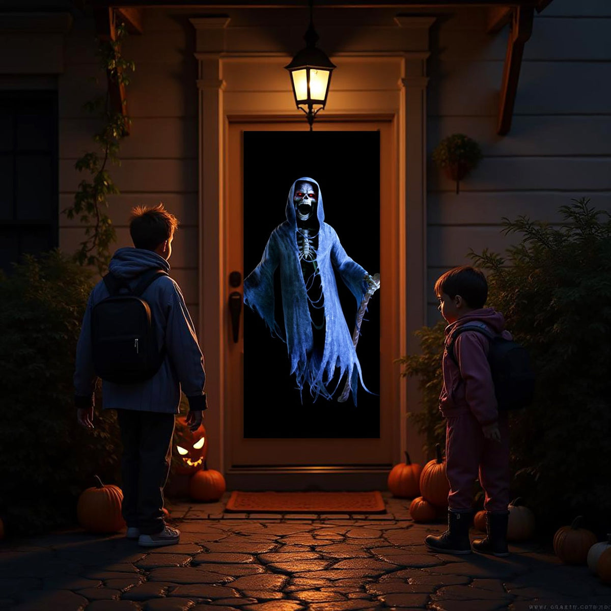 AtmosFX Halloween Digital Decor USB - Legends of Halloween + 48" x 72" Projection Screen