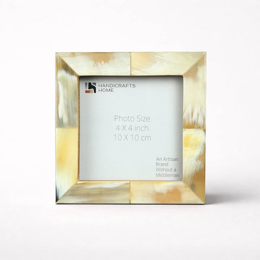 Horn Inlay Picture Frame Tabletop Wall 4x4 4x6 5x7 8x10