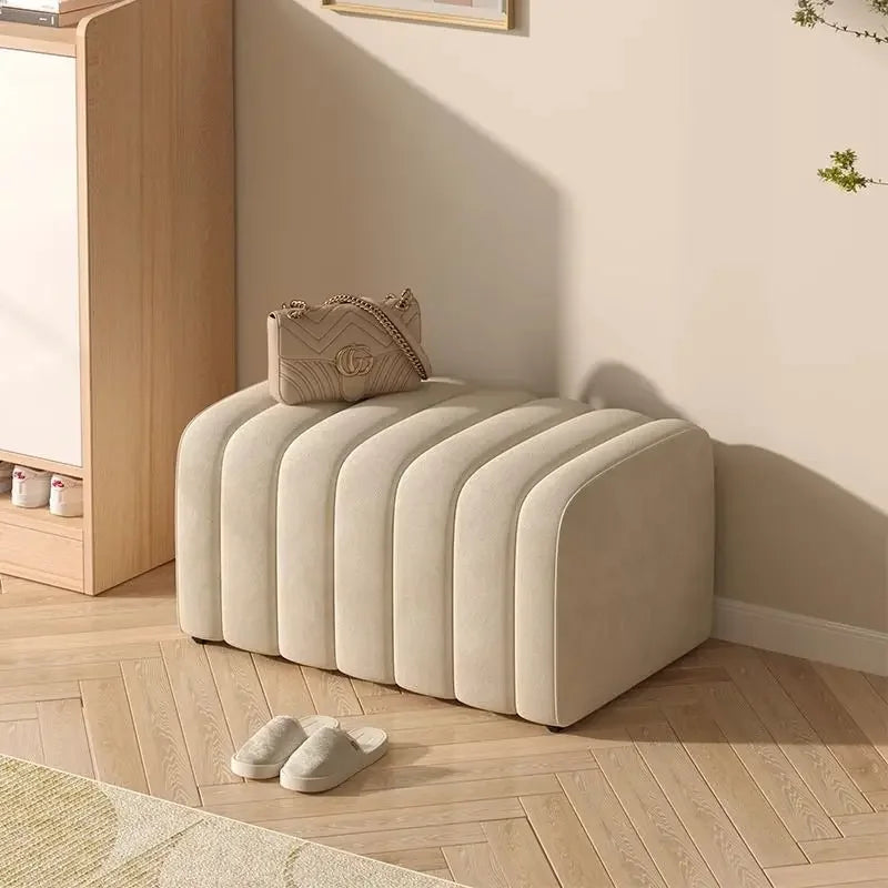 Bed end stool, bed bed, sofa, bedroom, simple long strip shoe changing stool, dressing room