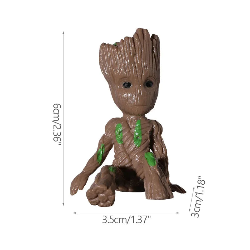 Home Decoration Crafts Miniature Model Office Desktop Display Cartoon Groot Figurines