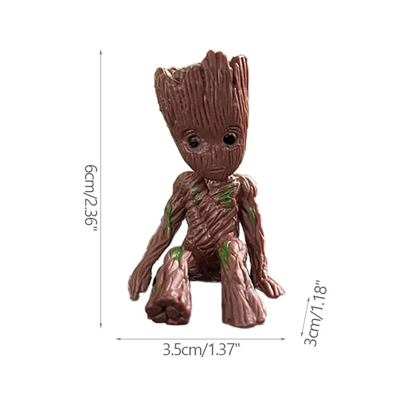 Home Decoration Crafts Miniature Model Office Desktop Display Cartoon Groot Figurines