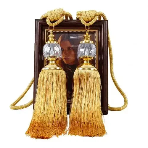 1Pair Tassel Curtain Tieback Crystal Bead Hanging Ball Tie Window Shade