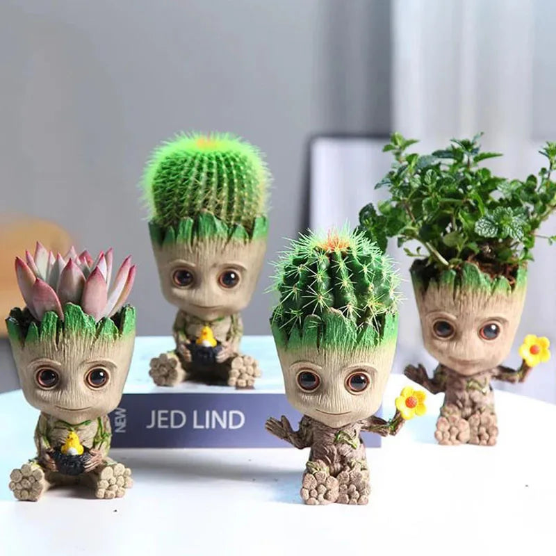 Home Decoration Crafts Miniature Model Office Desktop Display Cartoon Groot Figurines