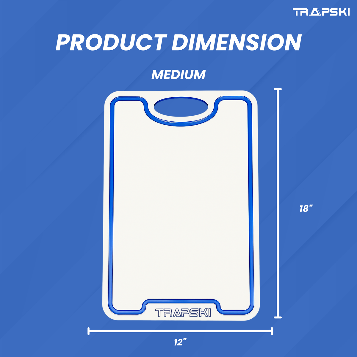 TRAPSKI Premium 1/2 Inch Thick HDPE Cutting Boards | Food-Grade Kitchen Prep Surface